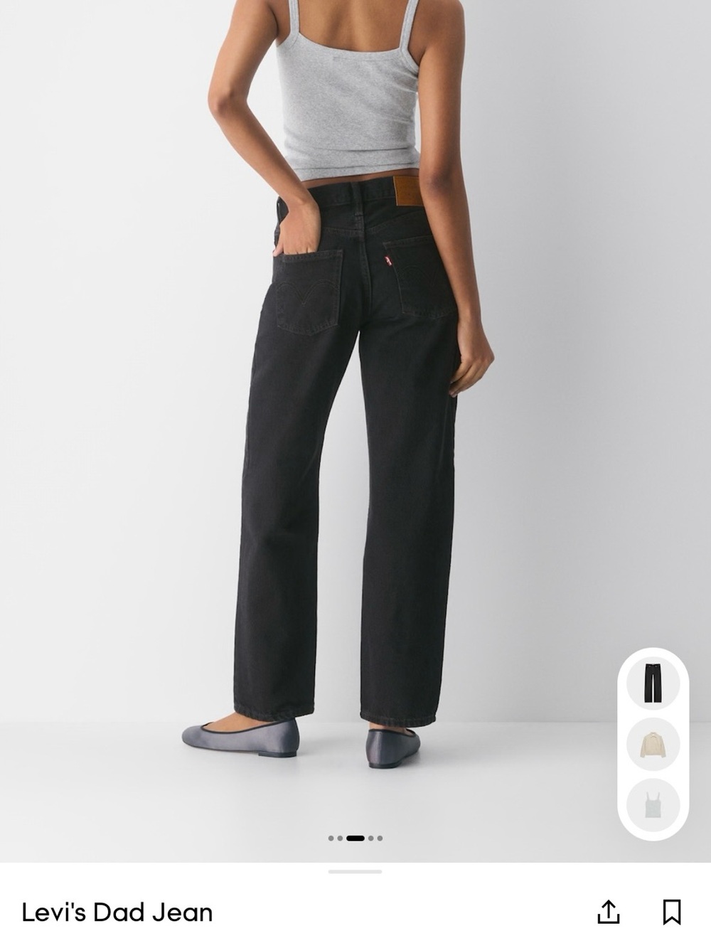 Levi's Black Dad Jean